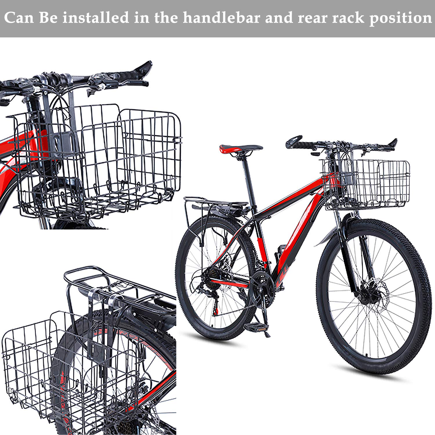 Amazon | GLE2016 折りたたみ自転車用フロントバスケット CZXJKKL 防錆