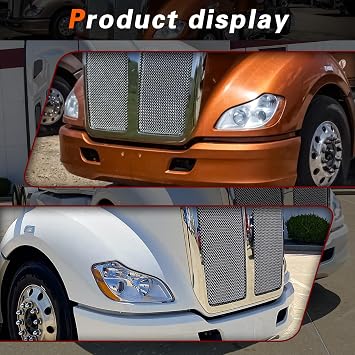 TODO Headlights Assembly Compatible with 2013 2014 2015 2016 2017 2018 2019 2020 2021 Kenworth T680 Pair Set Headlamps w/Bulbs, Left Driver Side & Right Passenger Side