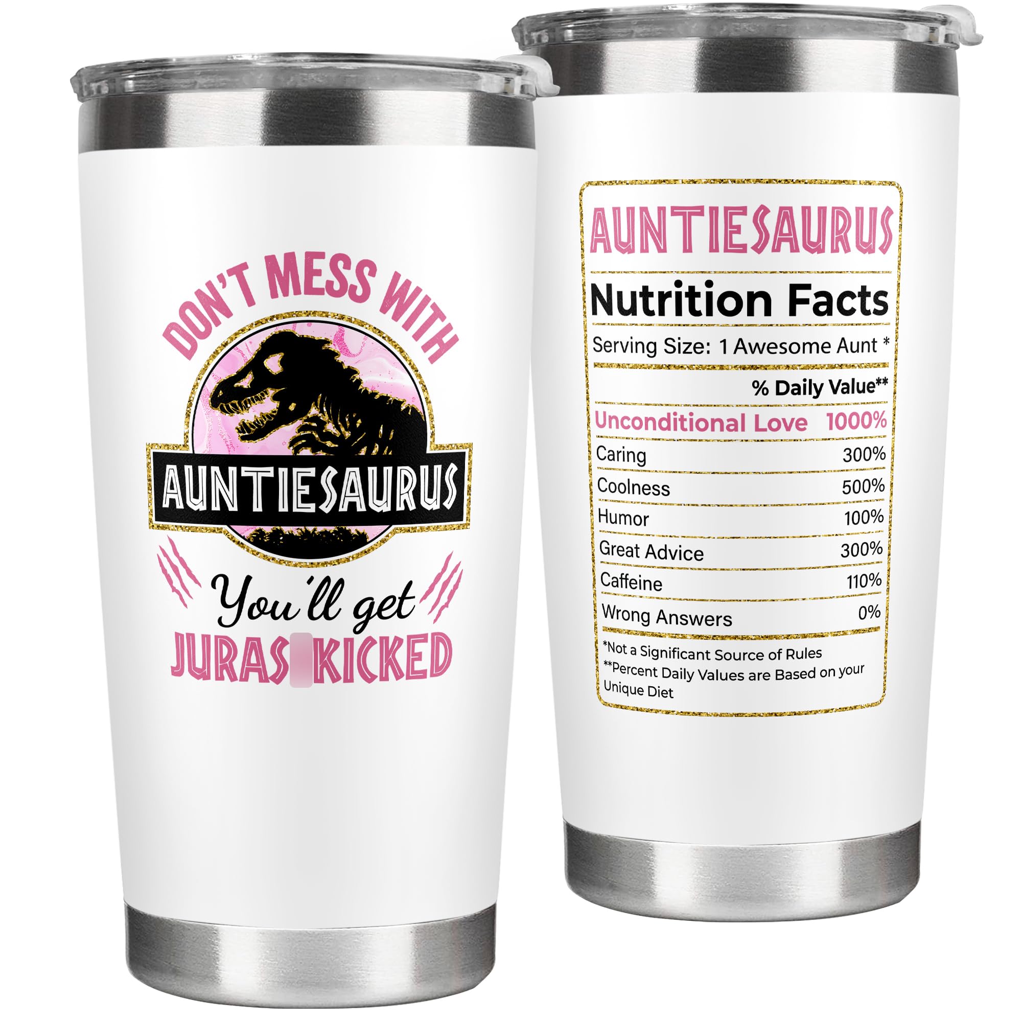 Aunt Gifts from Niece, Nephew - Gifts for Aunt - Christmas Gifts for Aunt, Aunt Birthday Gift, Mothers Day Gifts for Aunt - Auntie Gifts, Aunty Gifts - Presents for Aunt, New Aunt - 20 Oz Tumbler