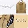 Mack MCE-1523 Nova Eco Eco Eco Eco Eco Friendly Laptop Backpack 15.6 inch, YKK Zipper Computer Backpack, Women's and Men's Daily Bag, School and Business Bag, Camel