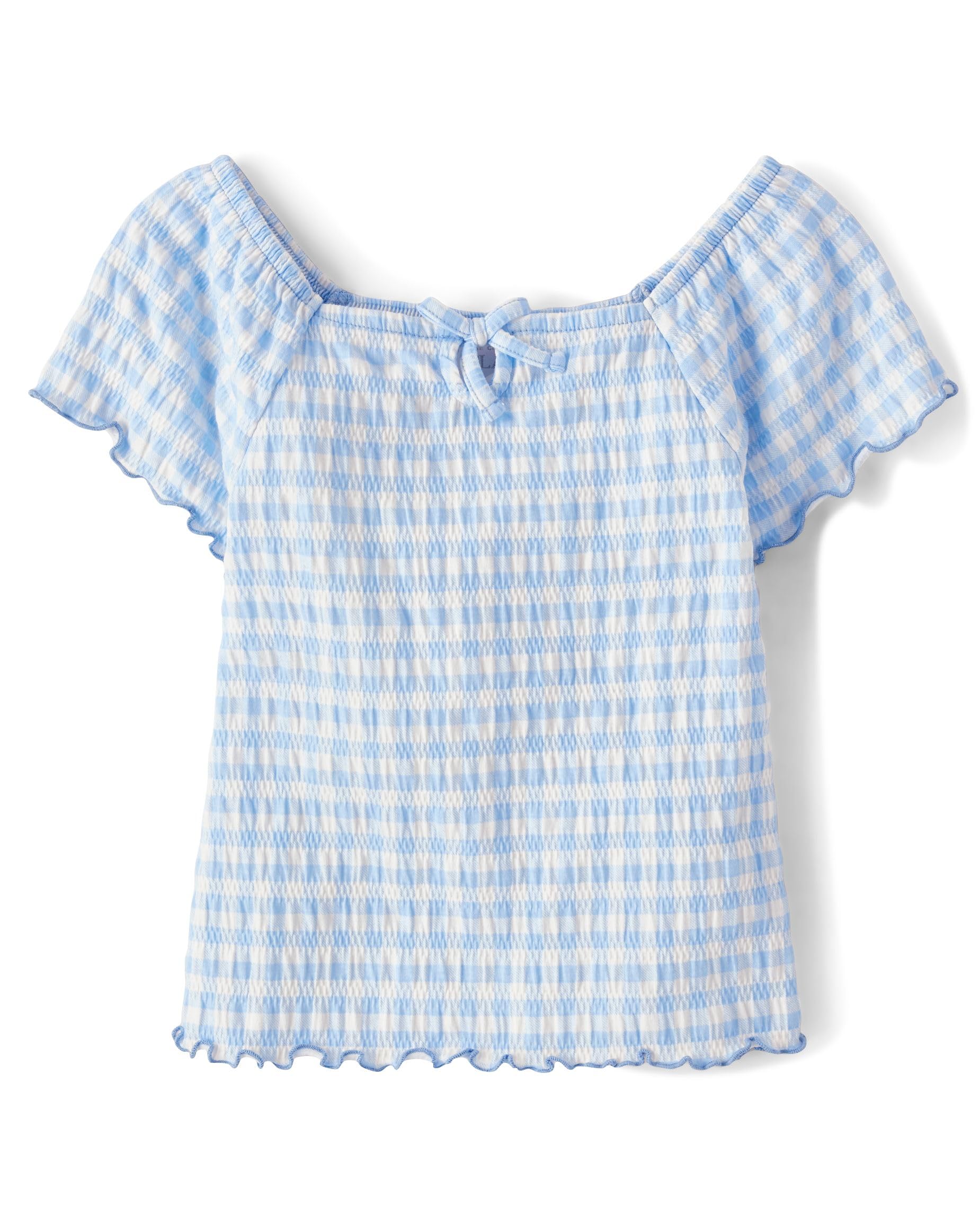The Children's Place Girls' Smocked Short Sleeve Tops