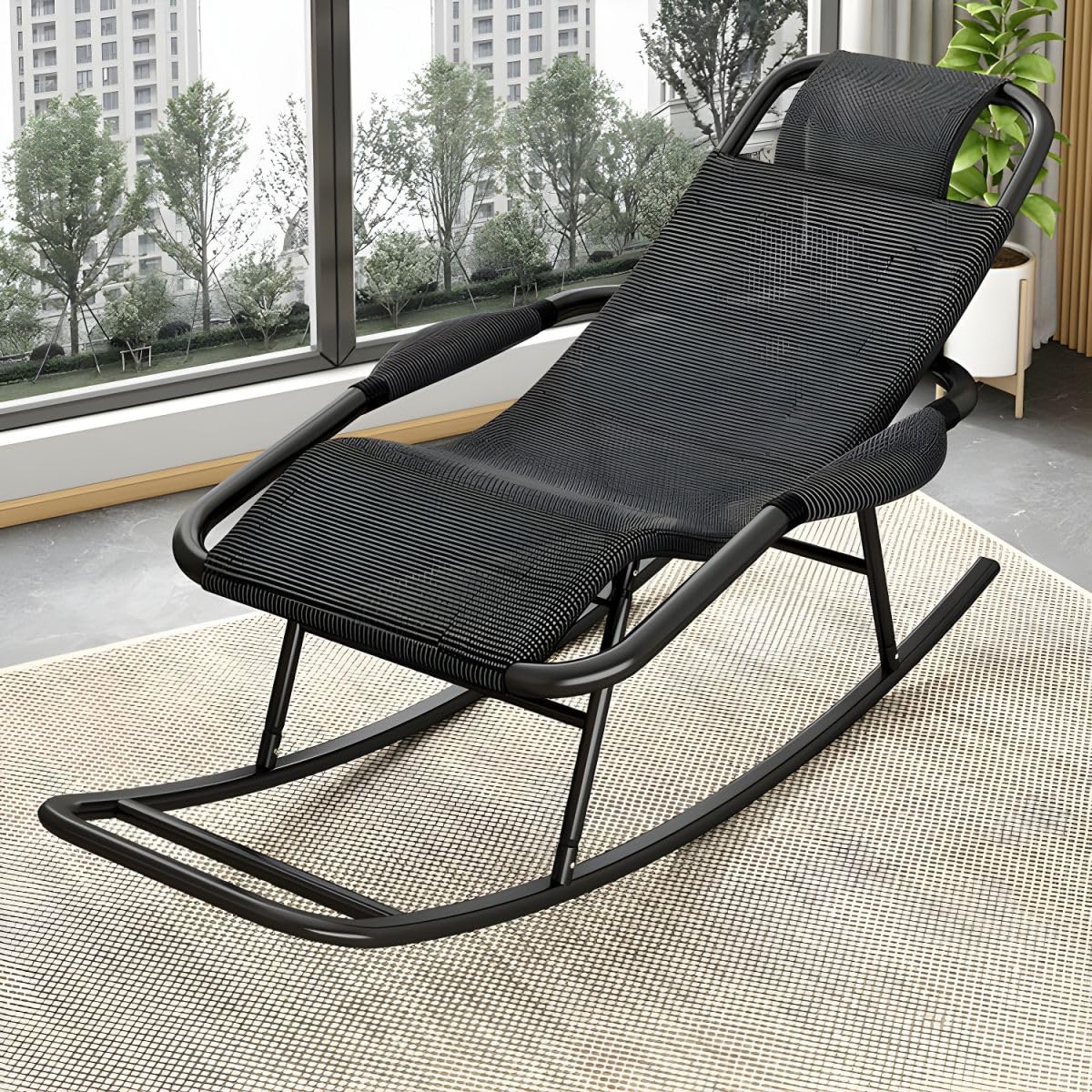 Earwig Deck Chair Chaise Longue, Adult Rocking Chair Reclining Rocking