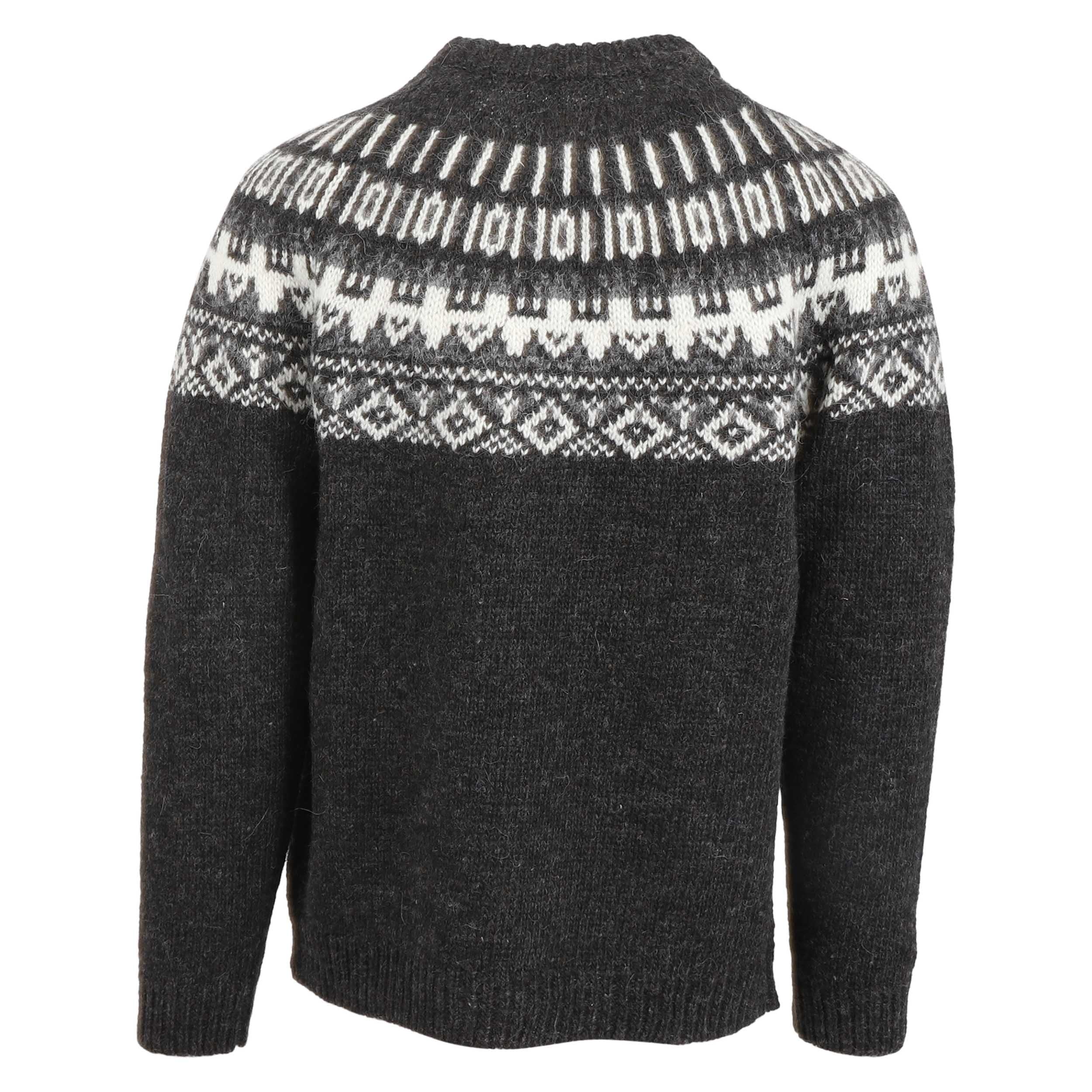 ICEWEAR Elís Pullover aus 100 % Wolle mit isländischem Strickmuster