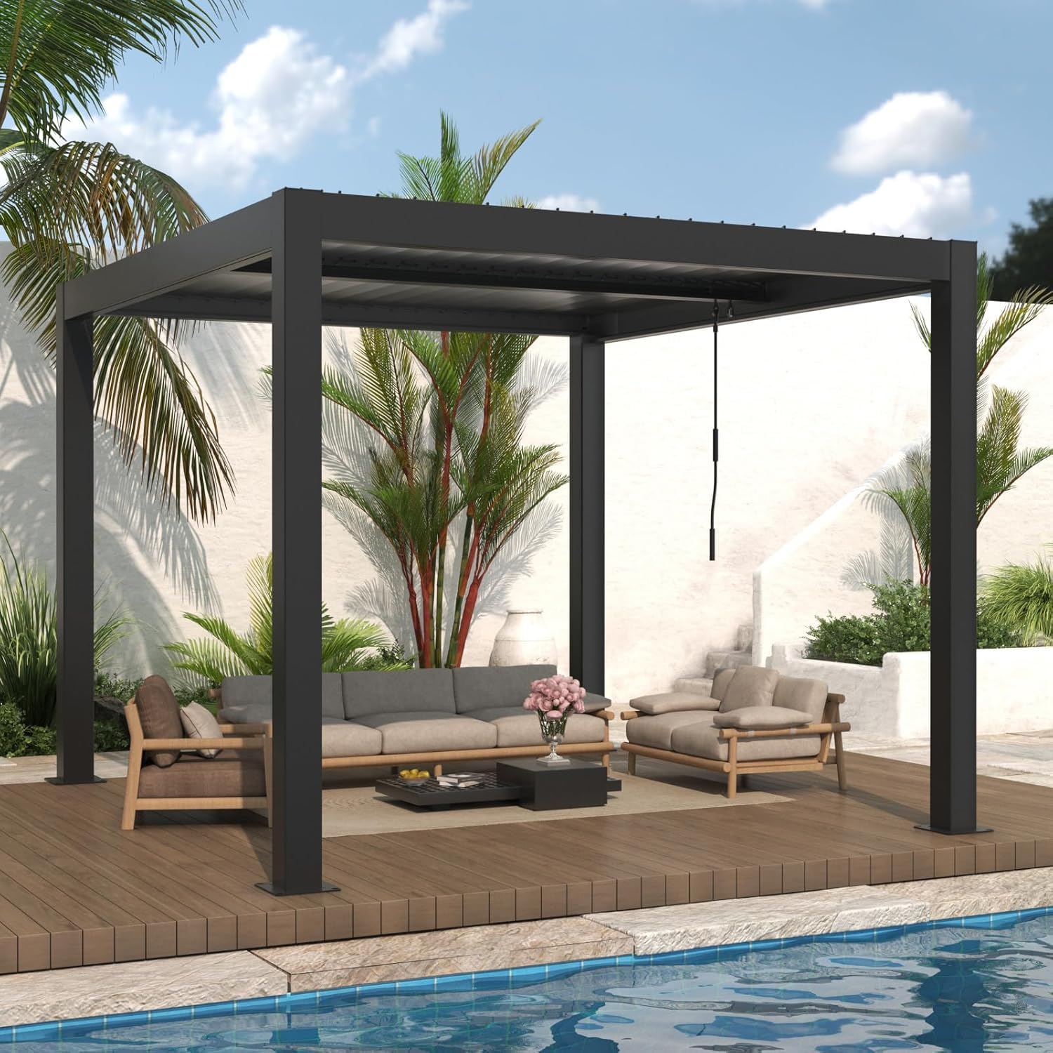 TLDR Review: LVUYOYO 10' x 10' Louvered Pergola