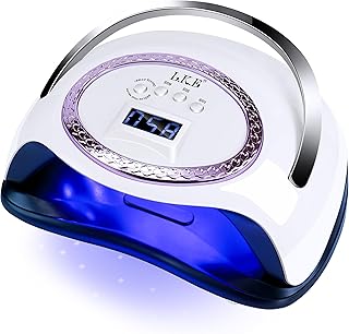 LKE 320W UV LED Nail Lamp, Professional Nail Dryer with Even Curing & Heat Control Technology, Smart Sensor & 4 Timers, Detachable Base for Easy Cleaning, Salon-Quality Gel Polish Lamp for Home Use