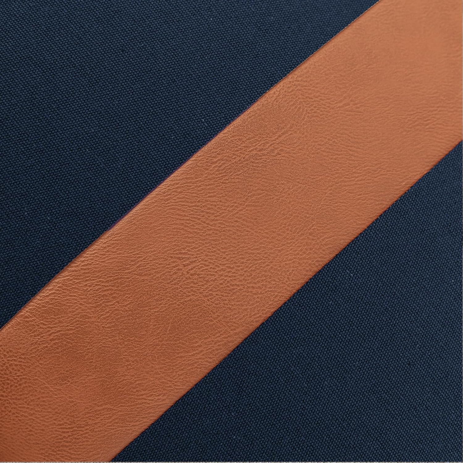 Pack of 2 Navy Blue Lumbar Decorative Pillow Covers 12x20 Inch for Living Room Couch Sofa Bed,Modern Faux Leather Rectangle Cushion Case 30x50 cm,Rustic Farmhouse Boho Home Decor - Image 3