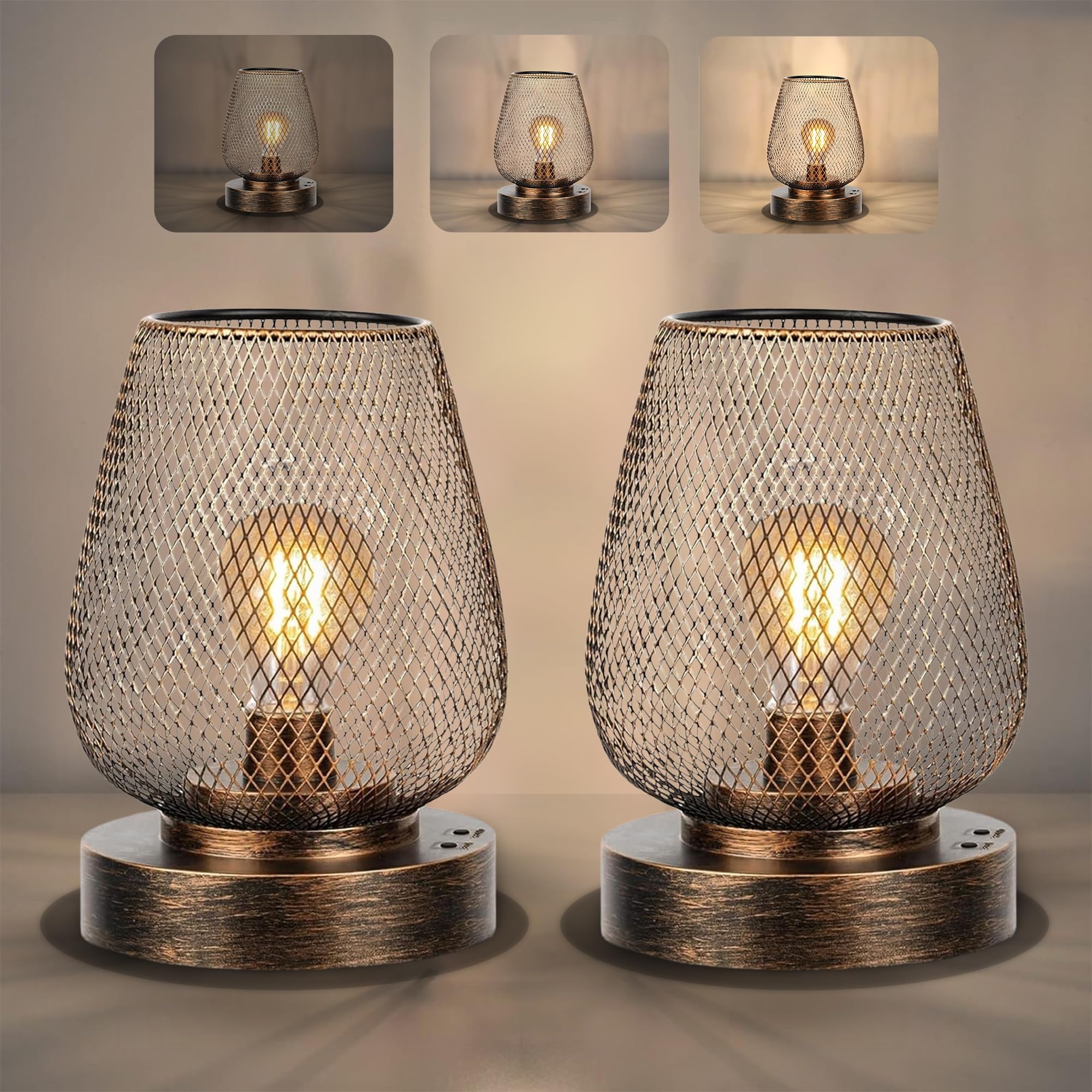 Pack Battery Operated Cordless Lamp Rechargeable Outdoor Table