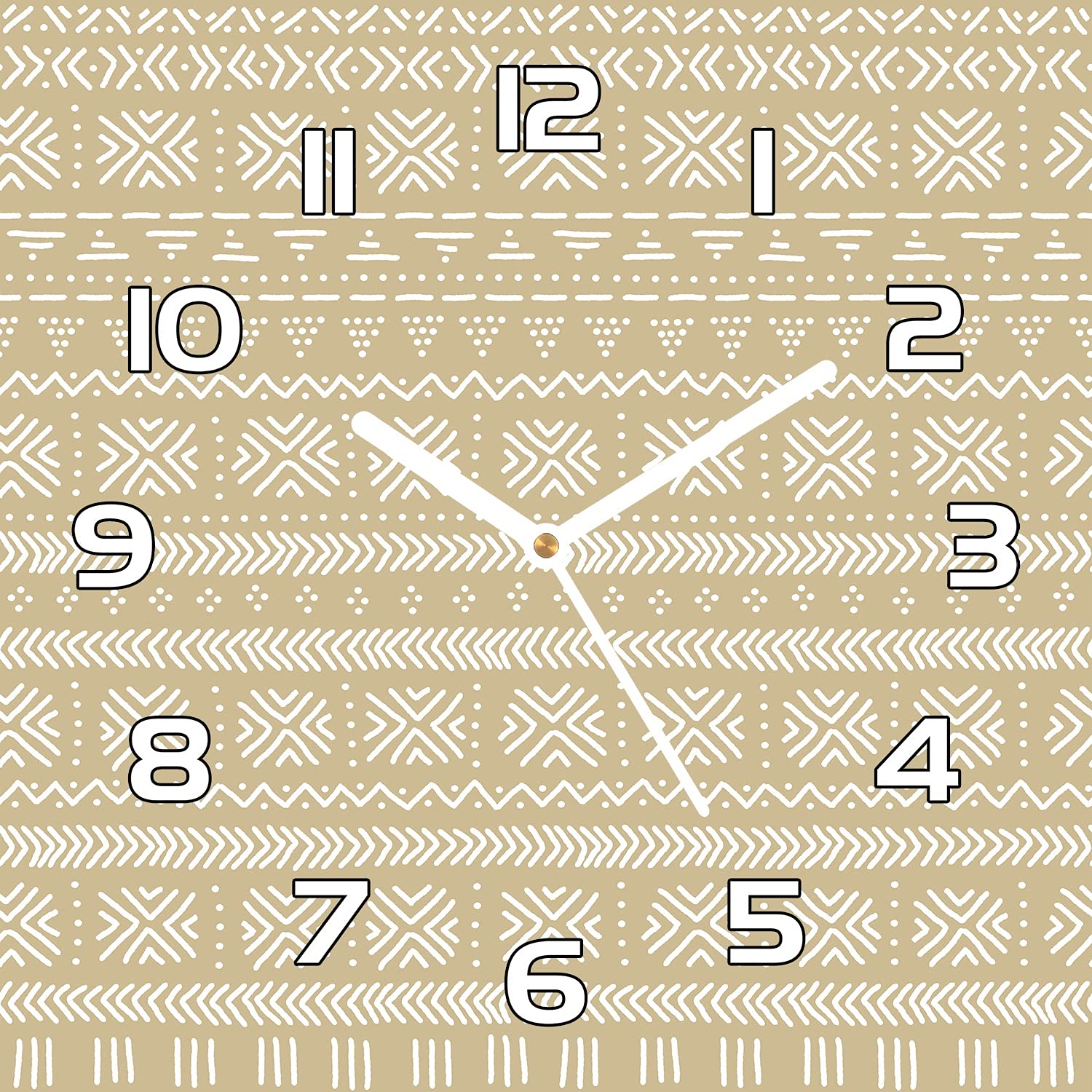 Horloge en verre de cuisine 30x30 cm moderne avec aiguilles noires pour décoration salon