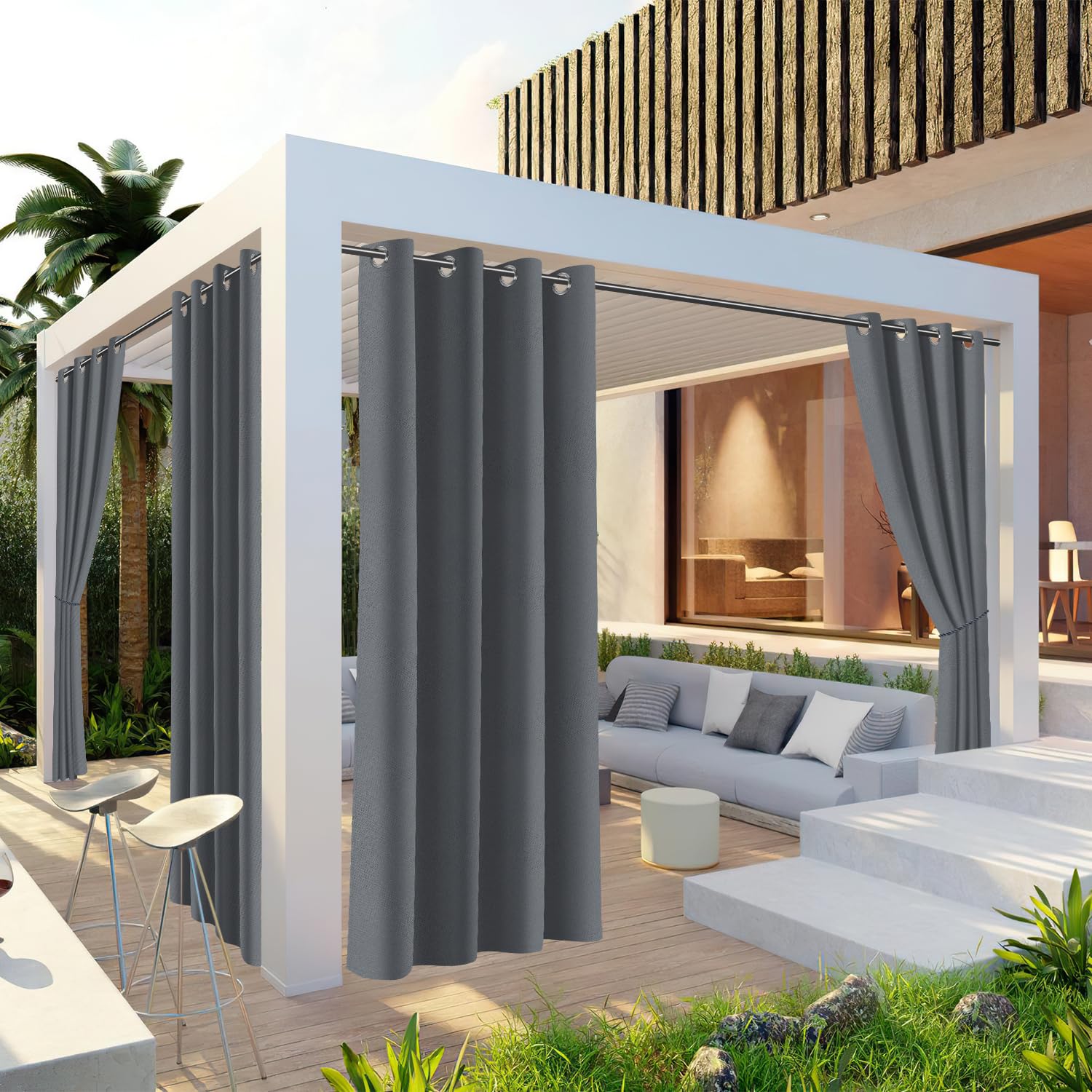 Gordijn voor pergola's en tuinpriëlen & accessoires - ID Market