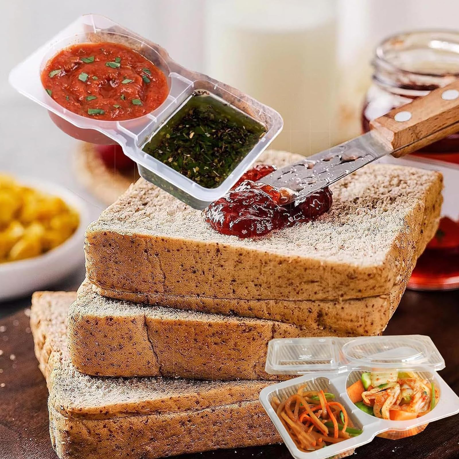 YIQI Scatola porta pasta per spaghetti, pasta, contenitori, cereali, snack, contenitori sigillati con zucchero, contenitori di stoccaggio(1 pezzo di colore casuale