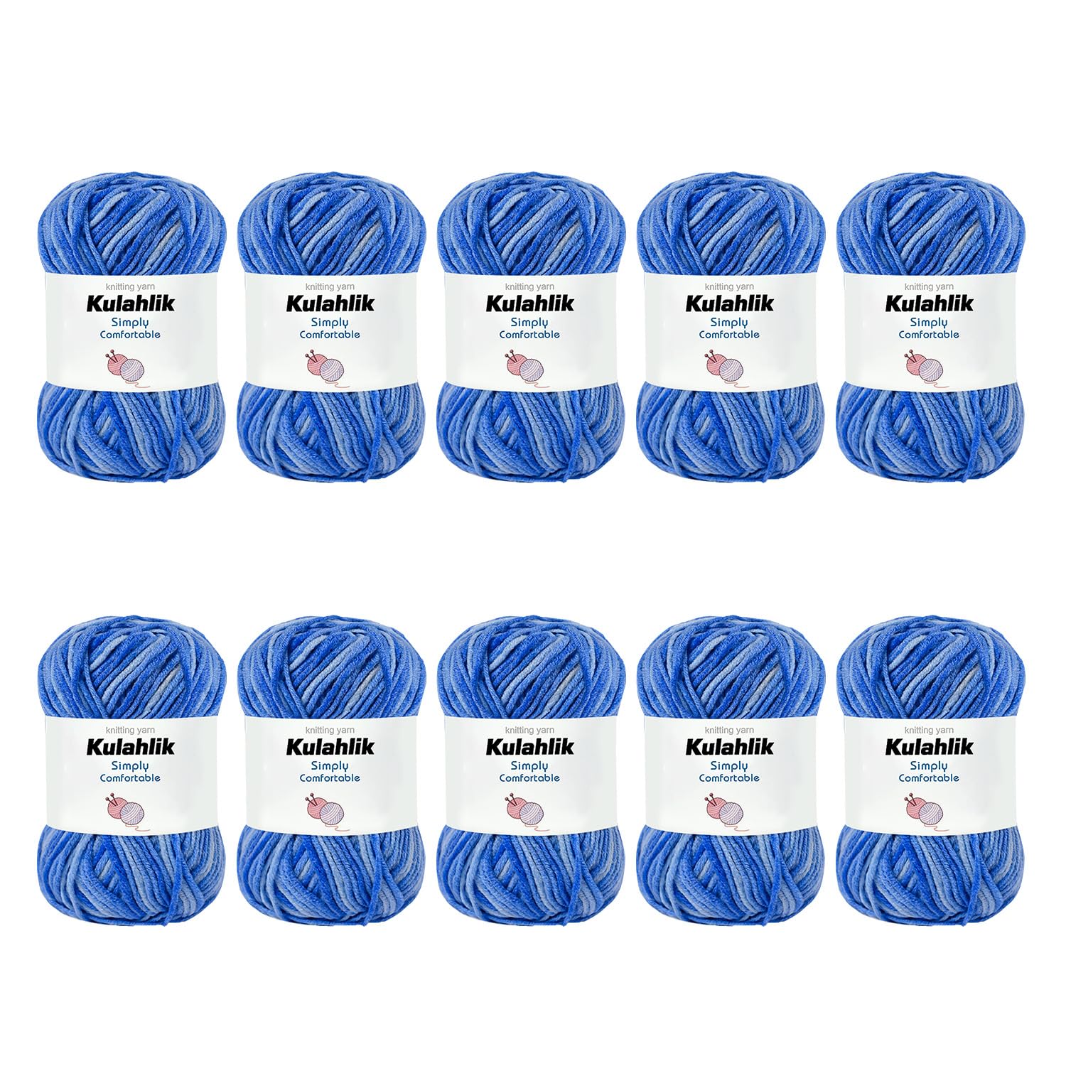 250g(5x50g) Acrylic Yarn for Crochet/Knitting, Colorful Gradient Yarn Thread, 5 Rolls Skeins, Perfect for Any Knitting Crochet and Crafts Mini Project — view 113