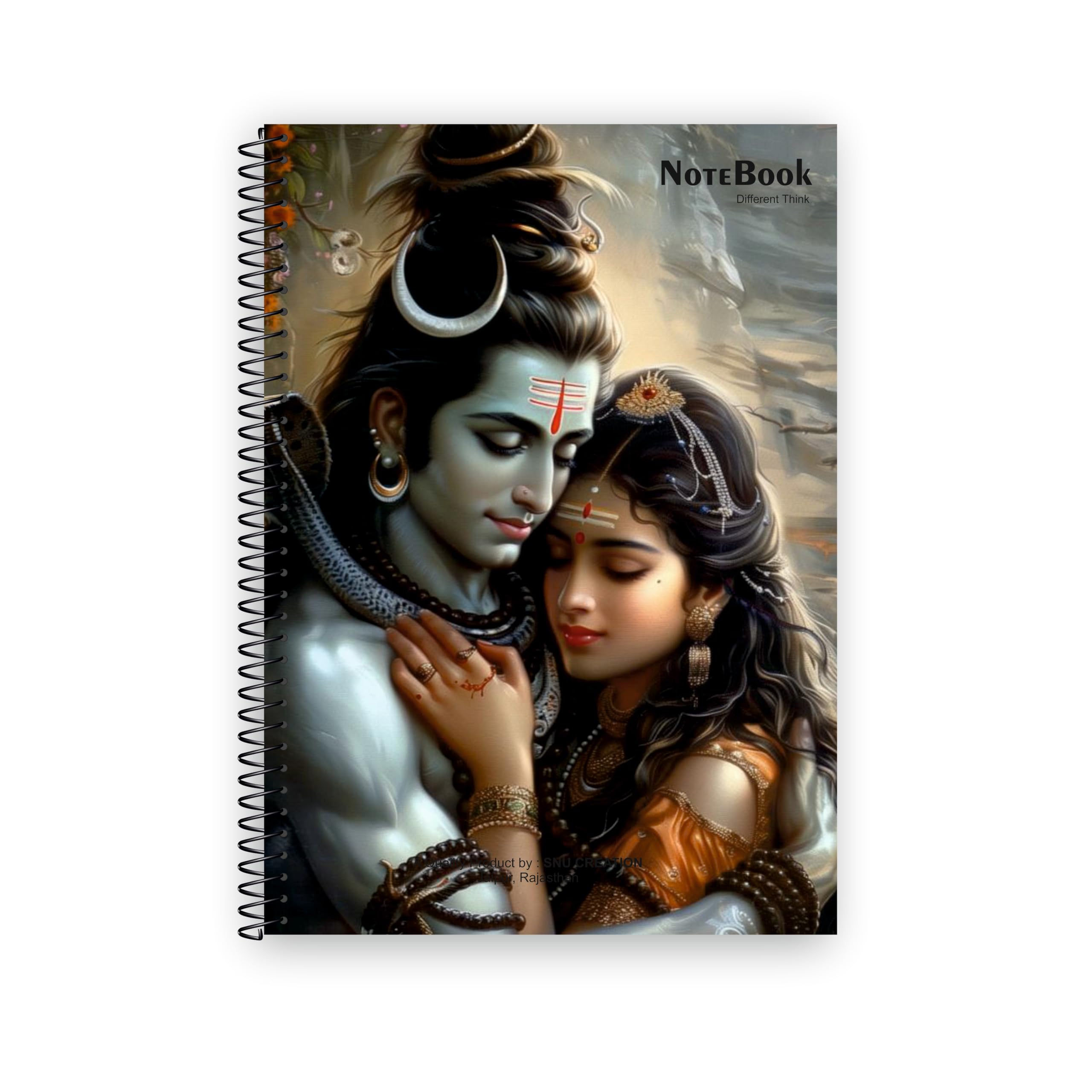 Fashionable Trading Spiral Note BASIC (A4), Ring Binding, 220 Pages, 6.5mm ruled Wire Bound Shiv ji BG Printed NB-1432