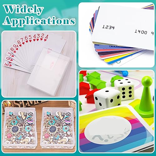 Miniatura 7 de Paquete de 12 cajas transparentes, cajas de plástico para tarjetas