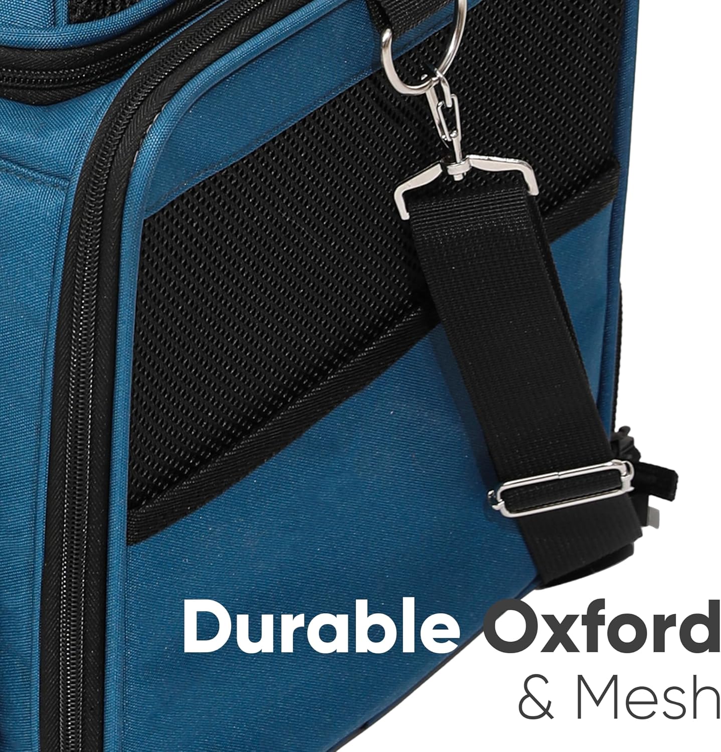 FUKUMARU Cat Carrier, 18x11x11 Expandable Soft Cat Travel Carrier, Ventilate Airline Approved Dog Carrier, Durable Small Dog Carrier with Anti-Scratch Mesh, Escape-Proof Pet Carrier for Cat, Blue