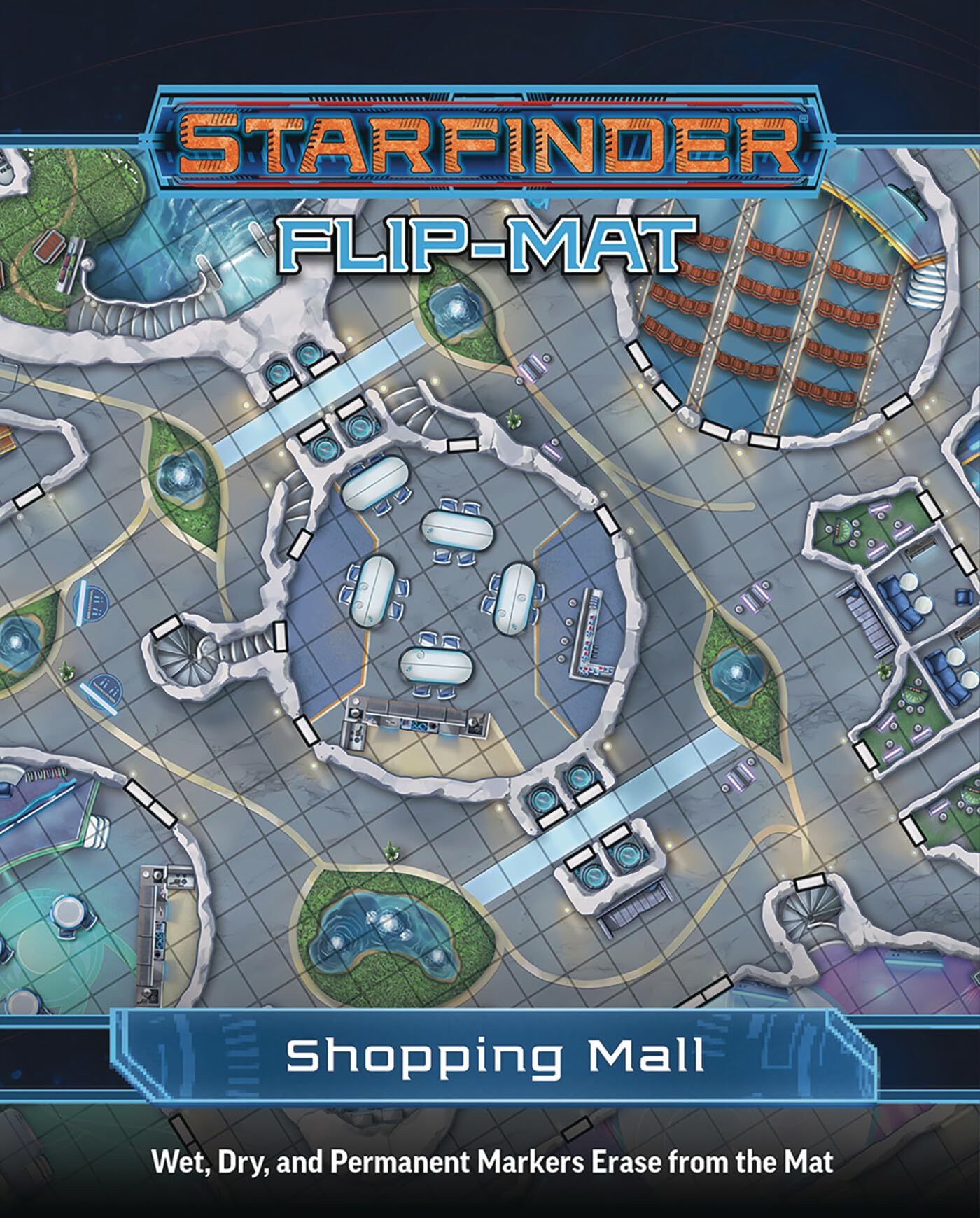 Starfinder Flip-Mat: Shopping Mall, MULTI