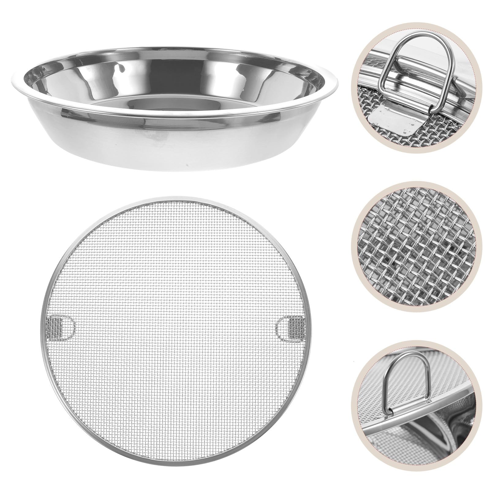 Vassoio in Acciaio Inossidabile per Scolatura Olio, Piastra Multiuso Resistente e Spessa, per Uso Domestico e Professionale, Design Semplice e Funzionale
