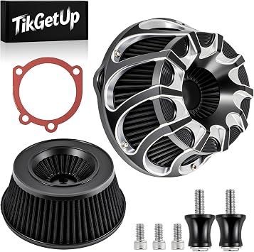 2Pc Air Cleaner Intake Filter Kit for Harley Sportster Iron XL 1200 883 48 Roadster 2004-2022 A-For Sportster 2004-2022