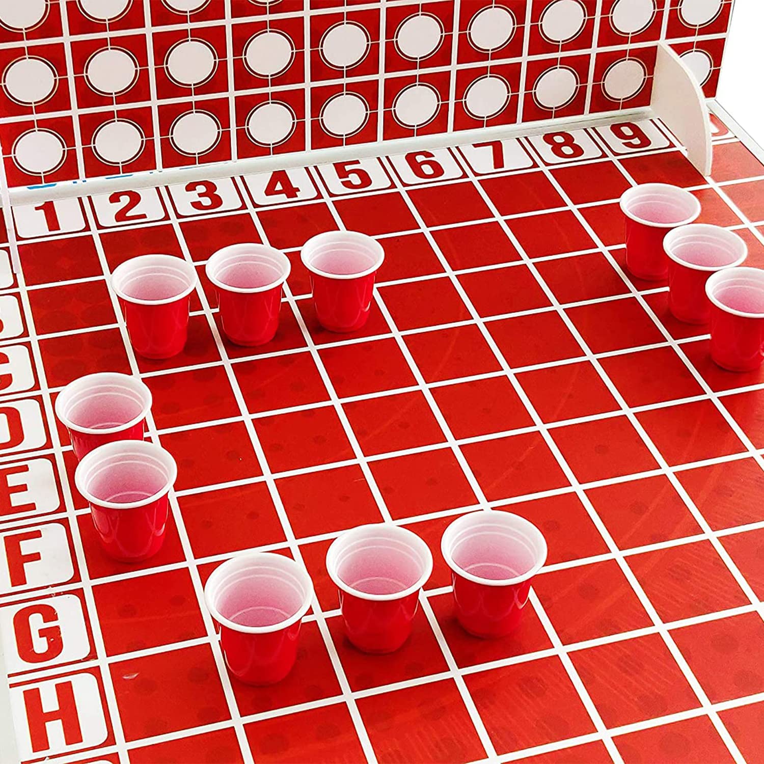 Official BattleShots Beer Pong Pack | Naval Battle | Beer Pong Table + 80  Red/Blue Shots | Full Kit | Premium Quality | Party Games | Water tight |  Scratch-Proof | OriginalCup® - Buy Online - 164187076
