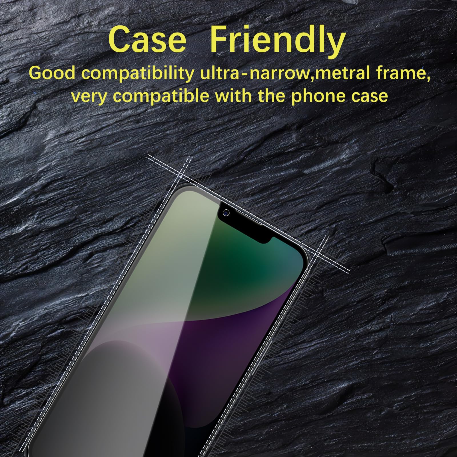 Pellicola Privacy Per IPhone 14 Plus (2+2) - Vetro Temperato Antispia 10H Con Protezione Fotocamera, Compatibile Con Cover - 3