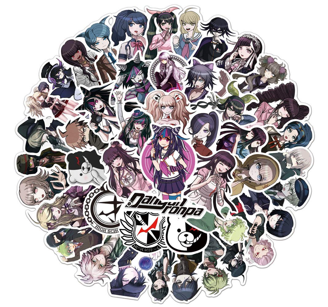 Danganronpa Sticker Pack 50pcs, Vinyl Sticker for Water Bottles Laptop Skateboard Notebook Gift for Adults Kids Teens - Image 2