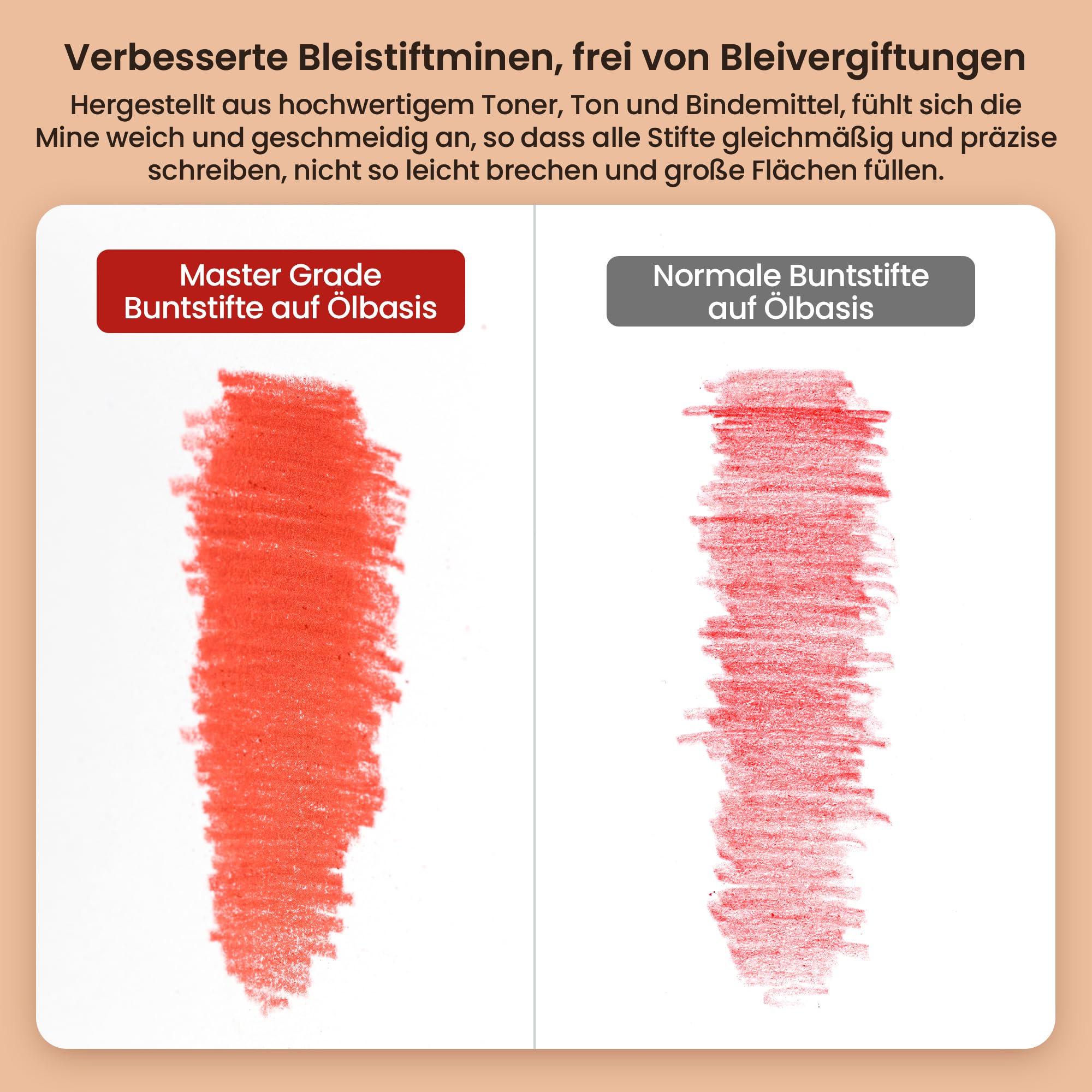 MARCO Erwachsenen-Buntstifte zum Ausmalen – 120-farbiges Set, professionelle Ölfarbstifte, Holzstifte in Eisenbox, geeignet für Kunstschüler & Profis (120-teiliges Ölset)