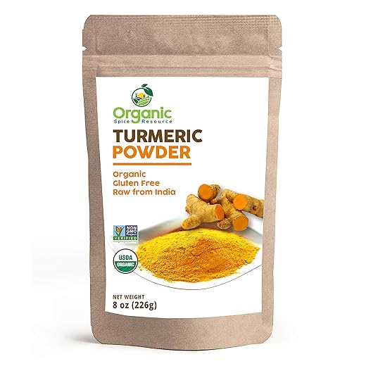 Organic Turmeric Root Powder High Curcumin 8oz