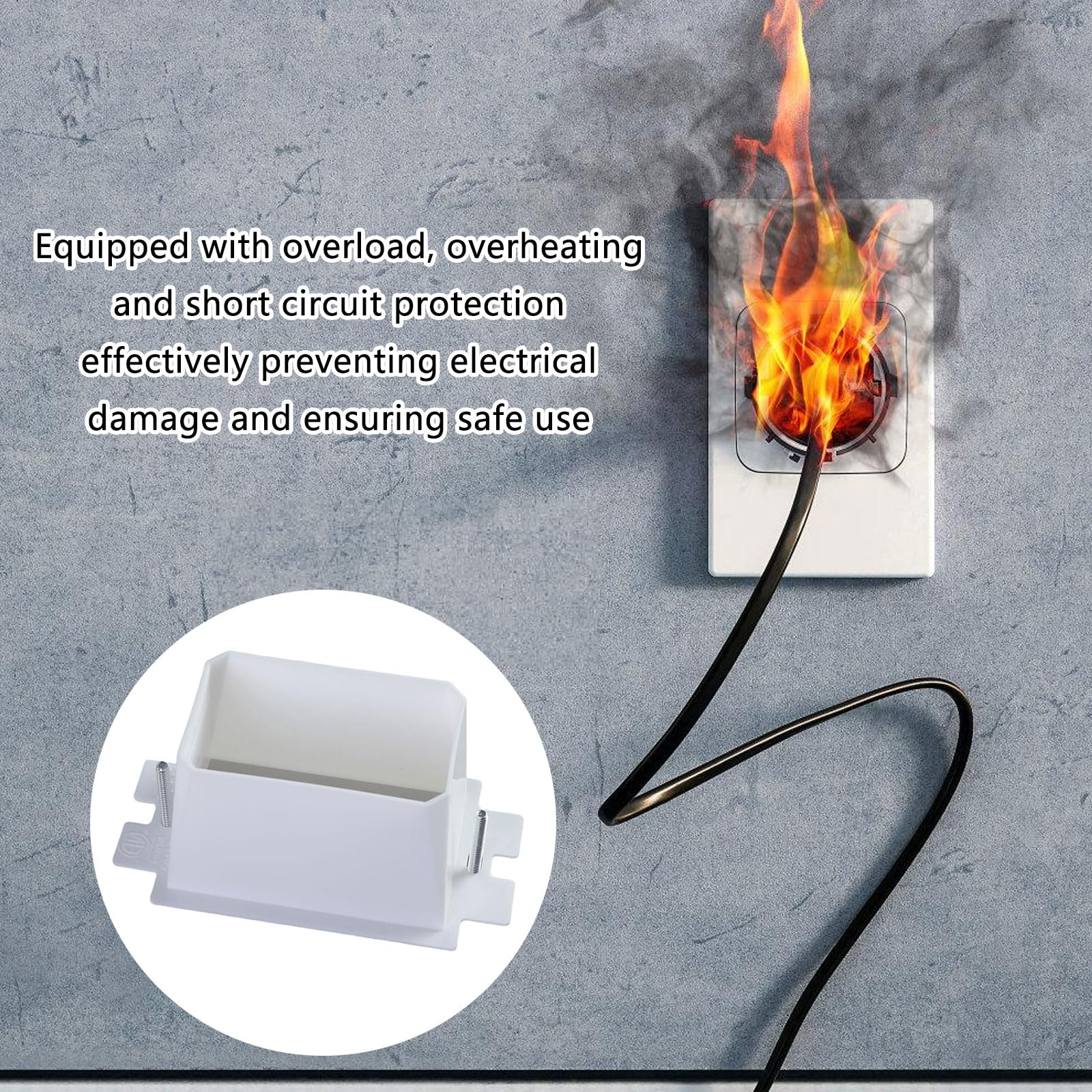 30 Set Electrical Outlet Box Extenders Terminazione Con Viti Accessori Elettrici Casa Per 1 Interruttore a Banda