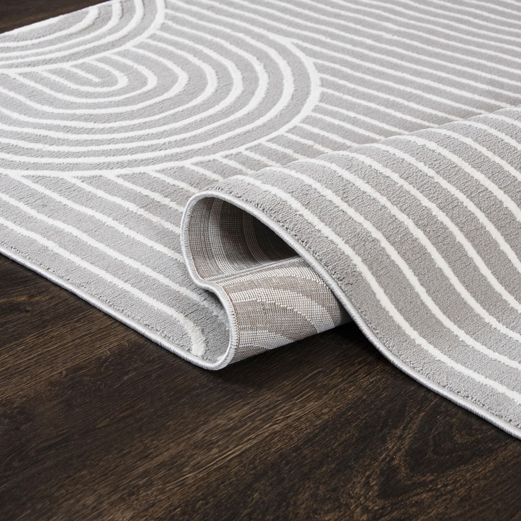 Mazovia Grande Tappeto Soggiorno 160x230cm Antracite Grigio Morbido