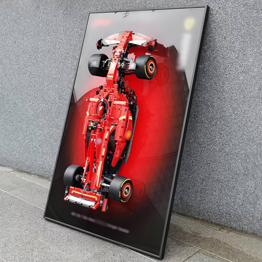 レゴ テクニック Ferrari SF24 F1対応 壁掛け フレーム ボード Amazon.com: JKZUZU Display Wallboard for Lego Technic 42207