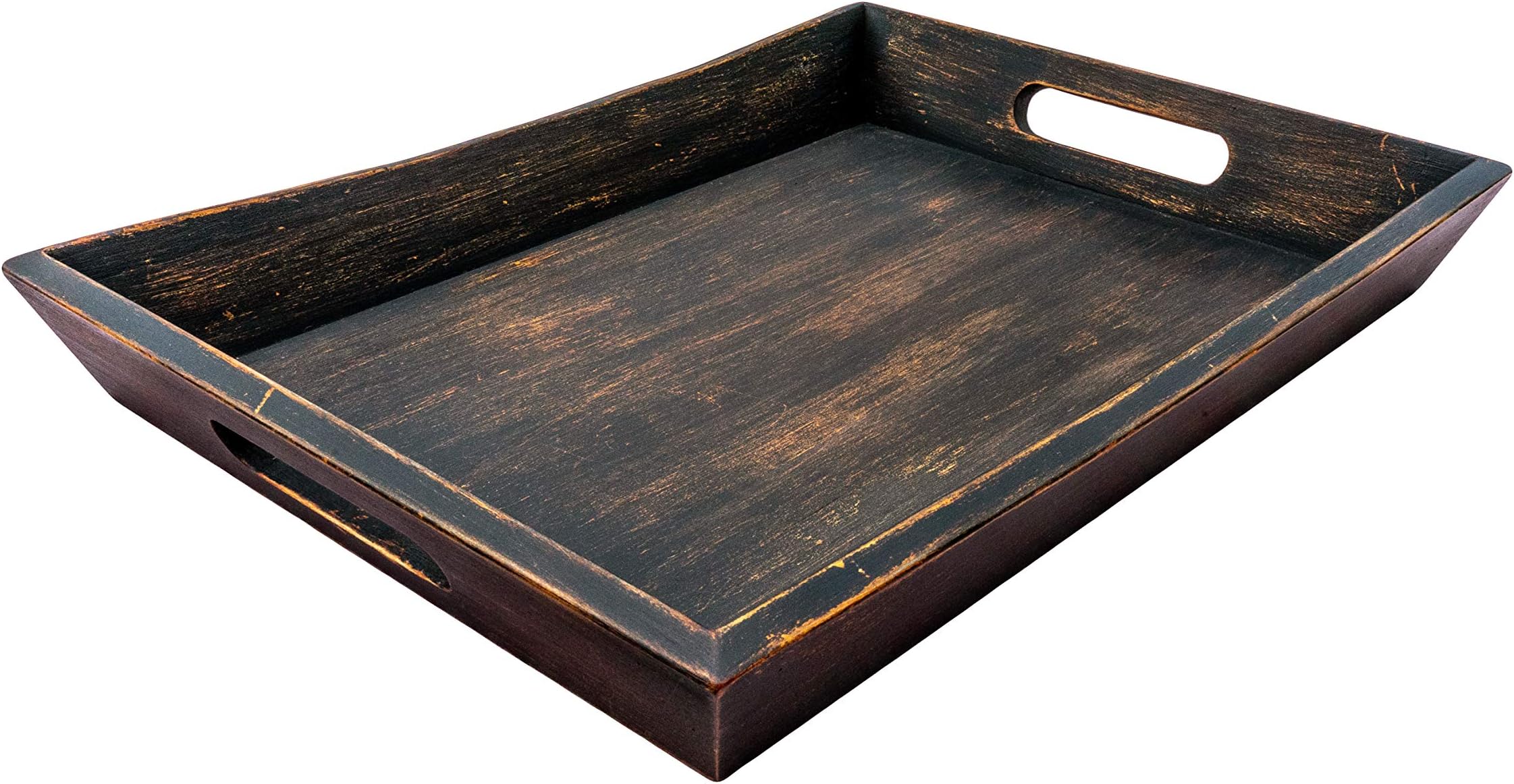 Amazon.com: EZDC Wooden Tray, Coffee Table Tray, Ottoman Tray Dark ...