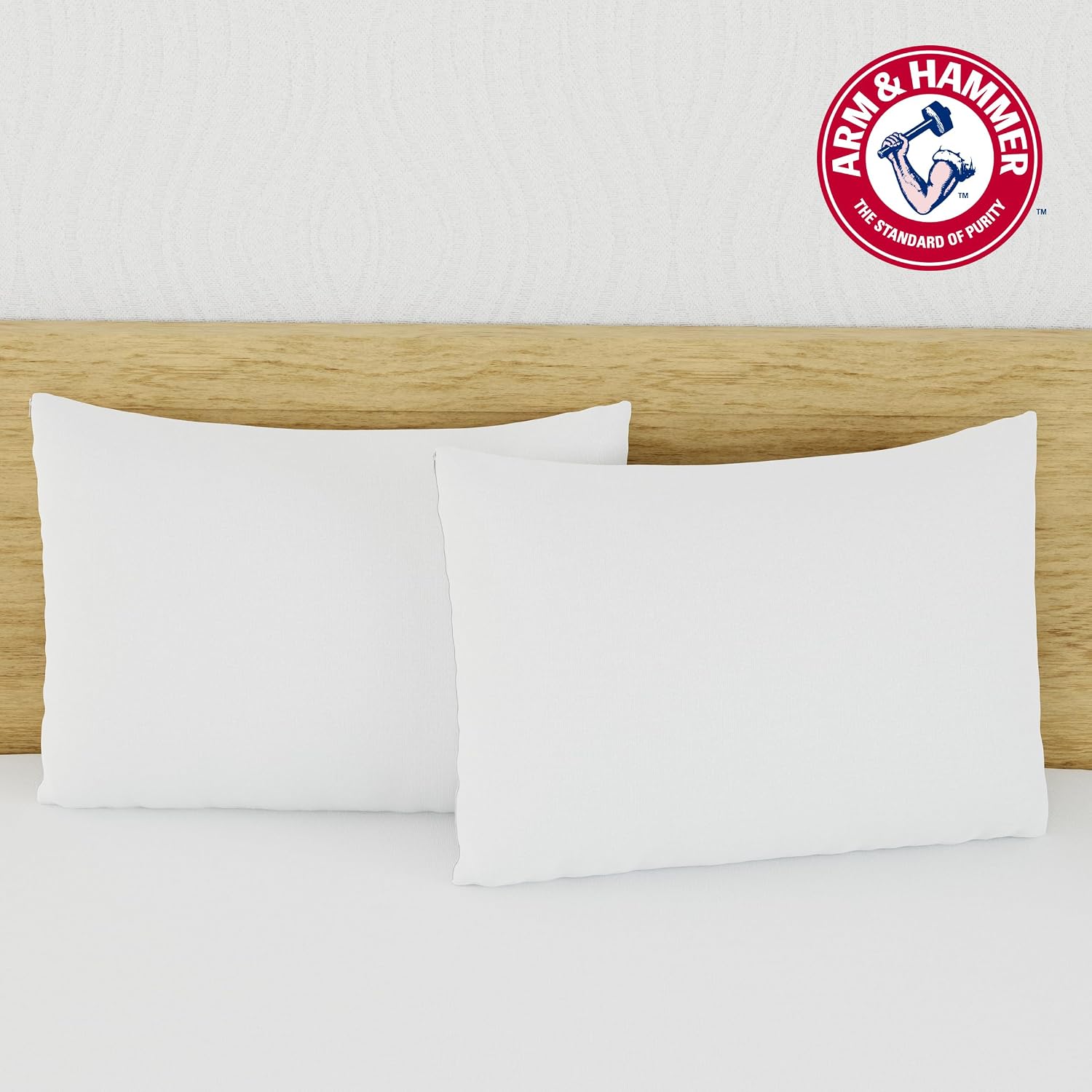 Arm & Hammer Eco Performance Zippered Pillow Protector with Tencel, 2-Pack, King