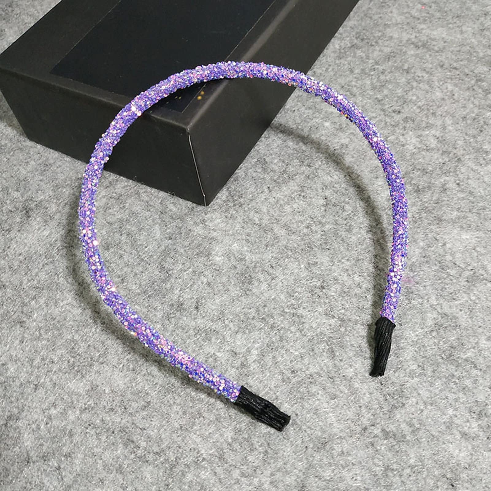 Barrettes, Fashion Glitter Sequined Hair Hoop Hairband Women Opaska do mycia twarzy Nakrycia głowy (jasnozielony jeden rozmiar)