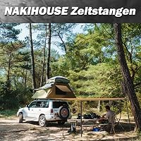 NAKIHOUSE Alumínium Teleszkópos Sátorrúd Szett (2db) - Állítható 40-200 cm, Ponyvához, Napvitorlához, Kempinghez, Tárolótáskával 7
