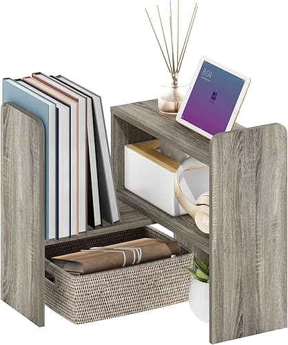 Miniatura 7 de Furinno Hermite Home Office Supplies - Organizador de almacenamiento para estantería de escritorio, roble Bauhaus