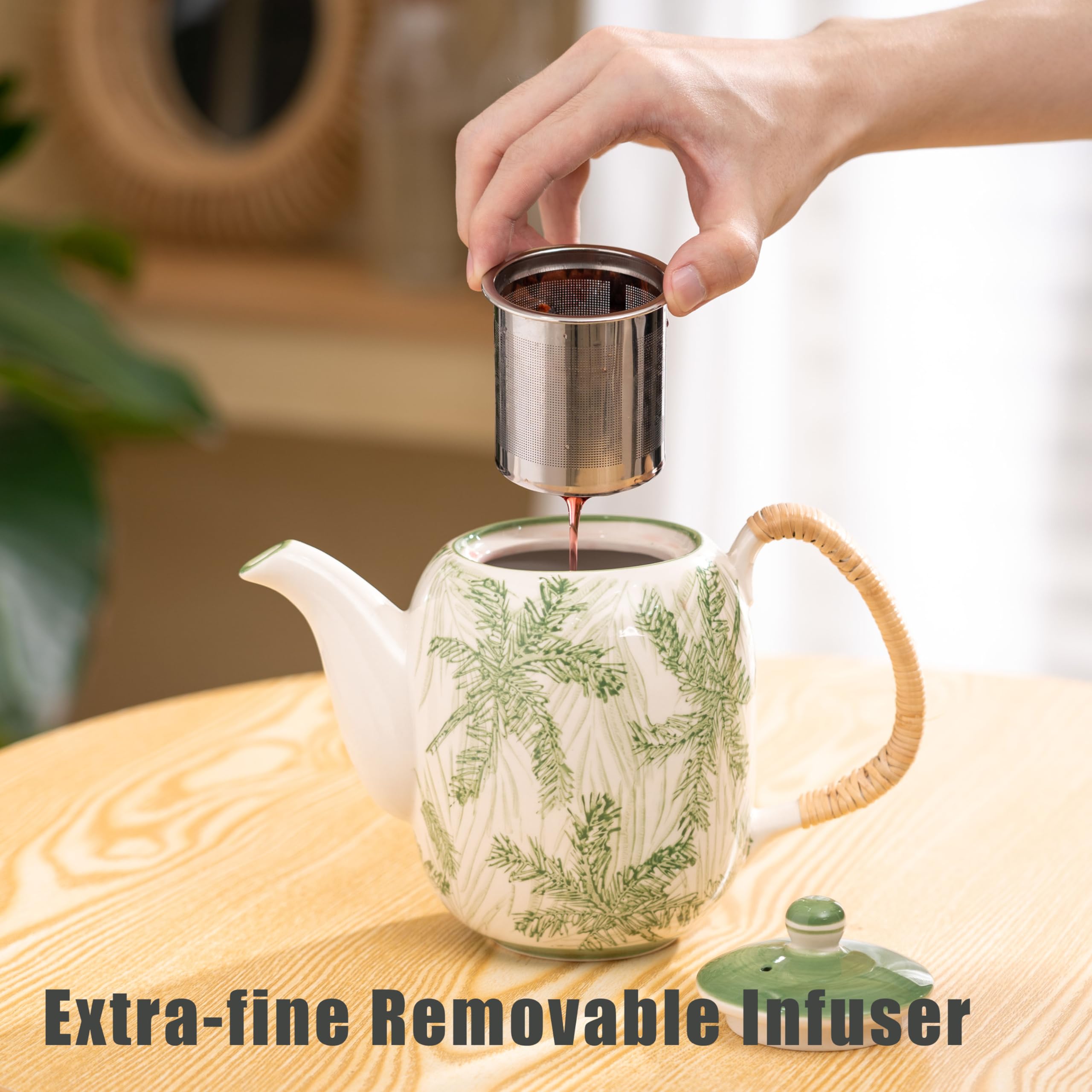 Amazon.com | TERESA'S TEASET Ceramic Tea Sets for adults with