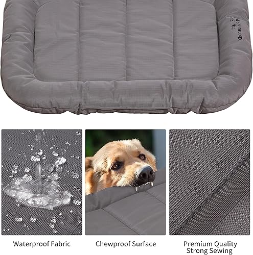 Miniatura 5 de KHONSU PET Cama duradera para perro, resistente y a prueba de desgarros, 800 libras, resistencia al desgarro, respaldo de PVC, impermeable, para uso