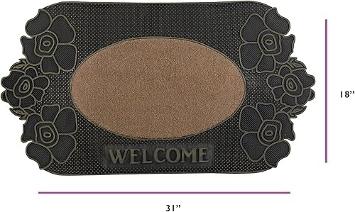 Miniatura 2 de Superio Tapete de bienvenida antideslizante para entrada, interior y exterior, resistente, impermeable, fácil de limpiar, tapetes de bajo perfil