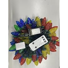 C9 LED Christmas String Lights Outdoor, 81 FT 100 LED Multicolor Plug in Fairy Lights with Timer & Remote, 8 Modes Waterproof Extendable Christmas Lights for Indoor Outside Roofline Yard Porch Decor