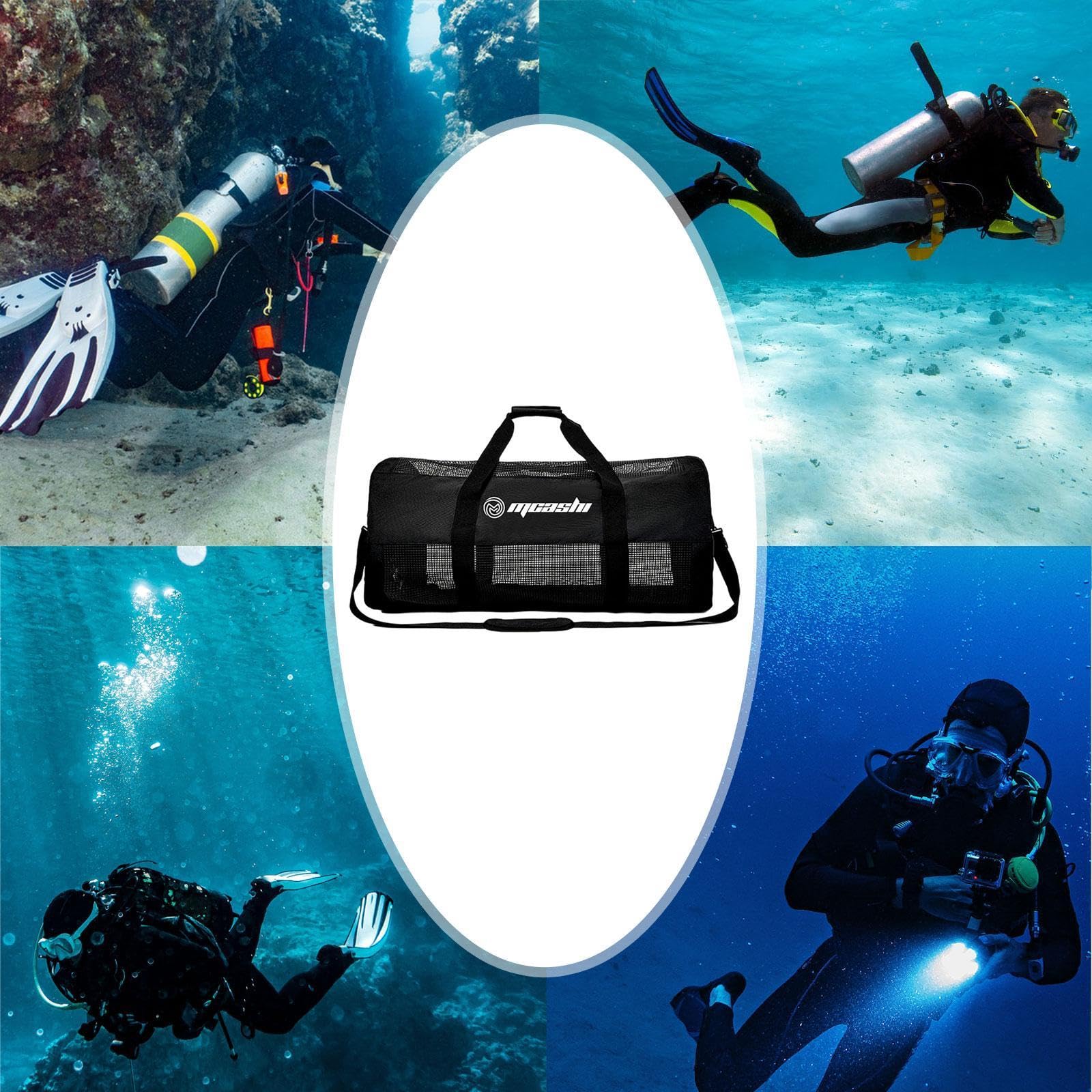 Fenteer Bolsa de Lona de Buceo de Buceo Mesh Dive Bag Dufly