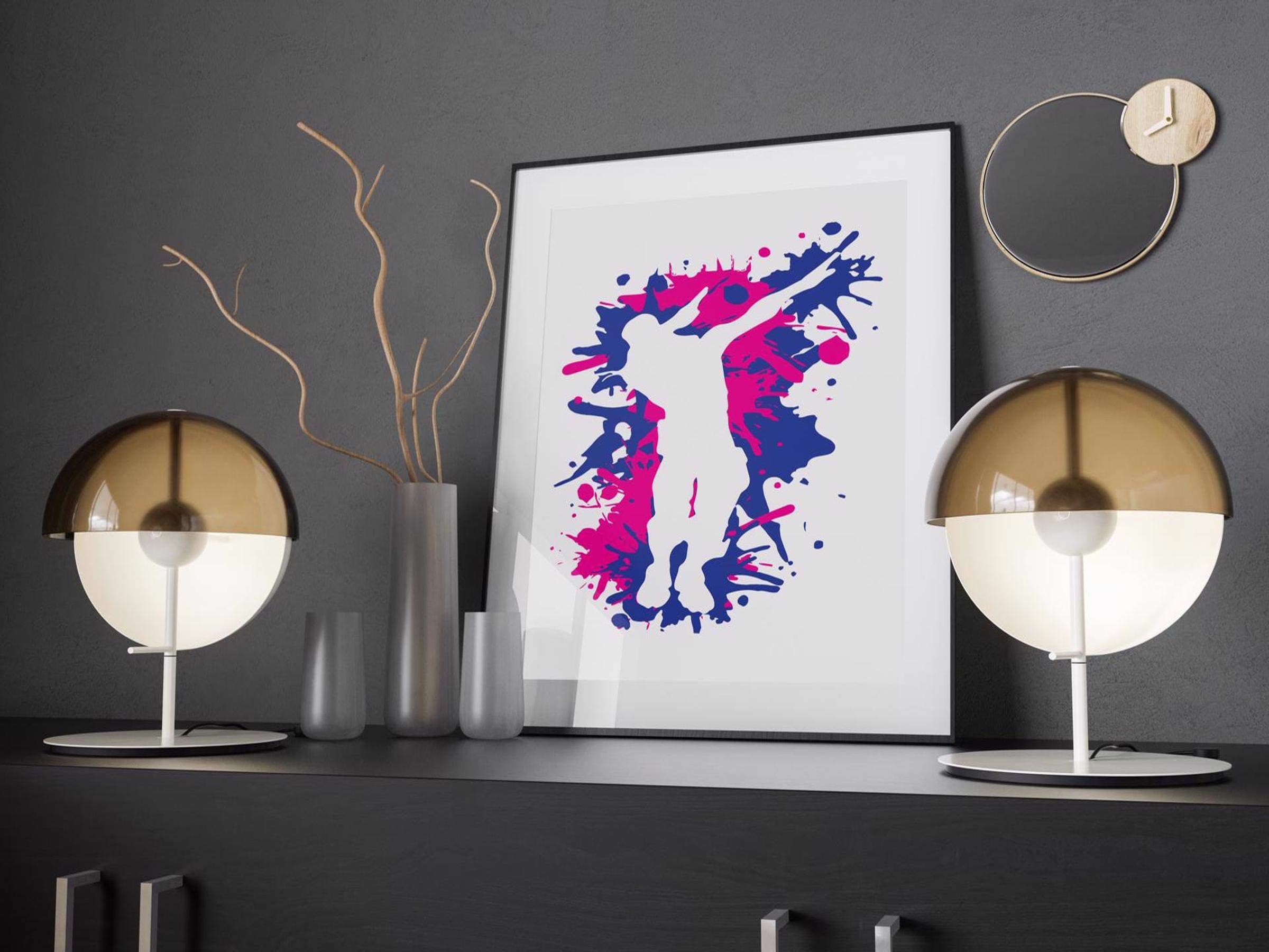 The Dab Dance Print - Inspirational Quote Poster - Kids Room - Home Decor - Gift - Kids - Christmas - Gaming - Xbox - PS4 - Switch - Battle Royale