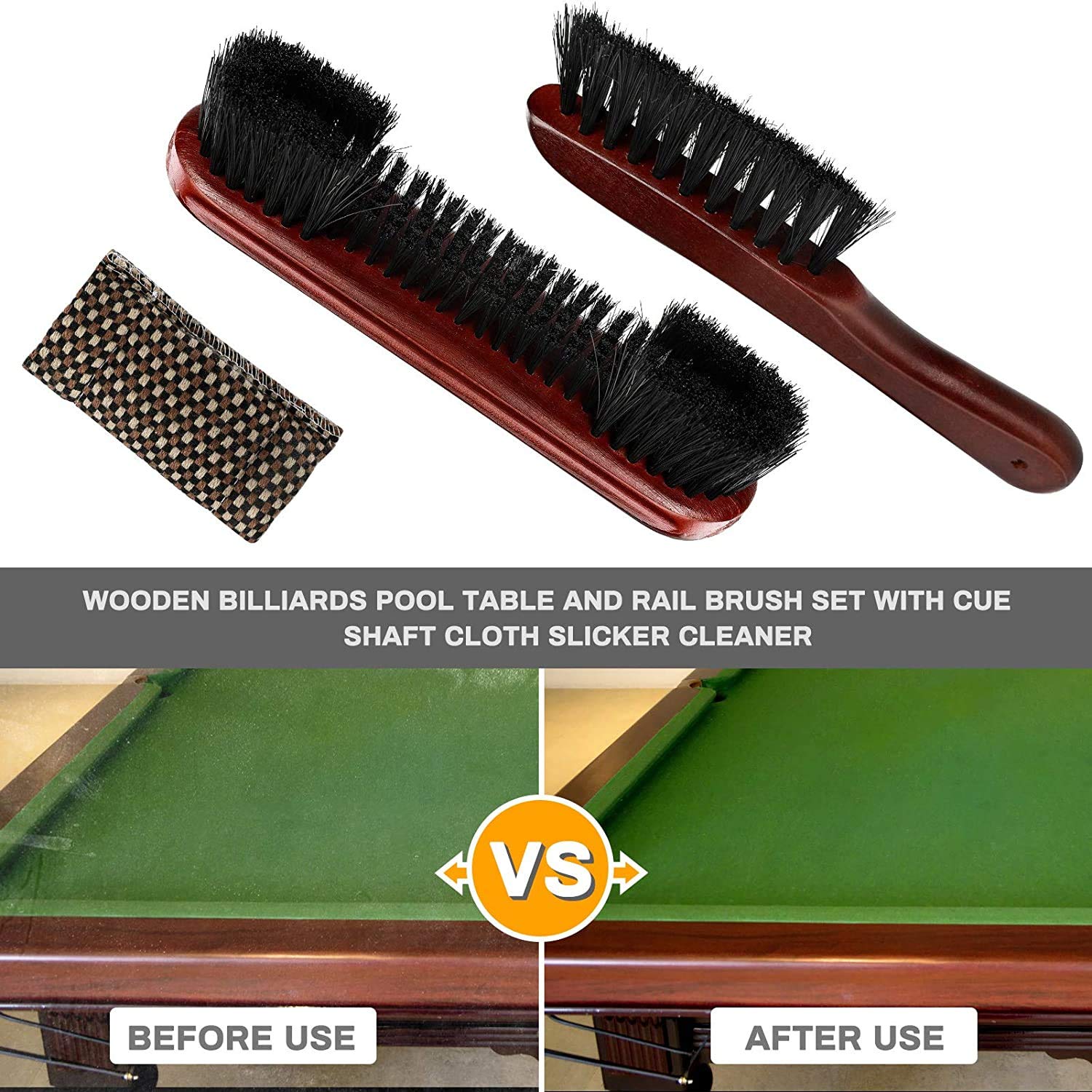 Buy Aytop 3IN1 Billiard Pool Table Brush Kit, No Bristles Detachment