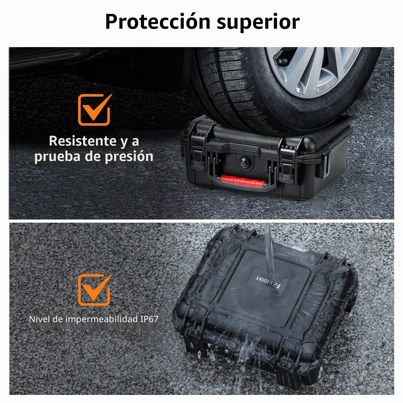 FPVtosky Neo 2 Funda - Bolsa Impermeable para Accesorios dji Neo 2, Batería, Centro de Carga y Otros Accesorios [Solo LA Funda]