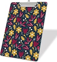 Vista 18 de Portapapeles de plástico A4, lindo portapapeles con clip tamaño carta estándar 9 x 12.5 pulgadas, decorativo para oficina para estudiantes, mujeres