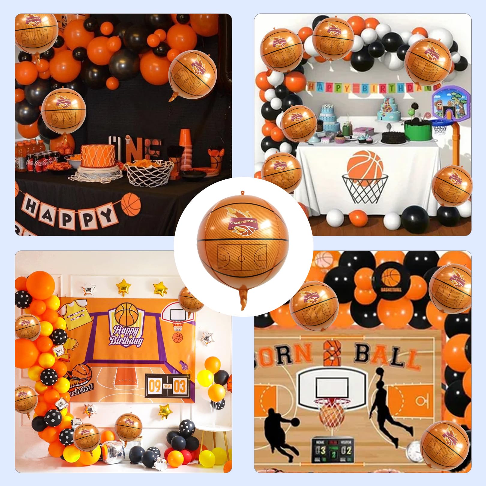 Festa Compleanno personalizzata Compleanno Pallacanestro Palloncini Basketball Striscioni di Buon Compleanno Kobe Torta Topper Decorazioni per Bambini Lakers Feste