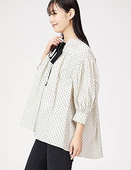 リボン　ギャザー　L　チュニック　トップス Amazon | [ミラオーウェン] クラシックリボンギャザーチュニック