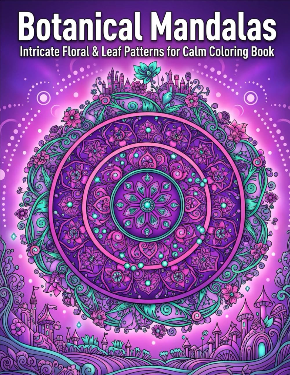 Botanical Mandalas: Intricate Floral & Leaf Patterns for Calm