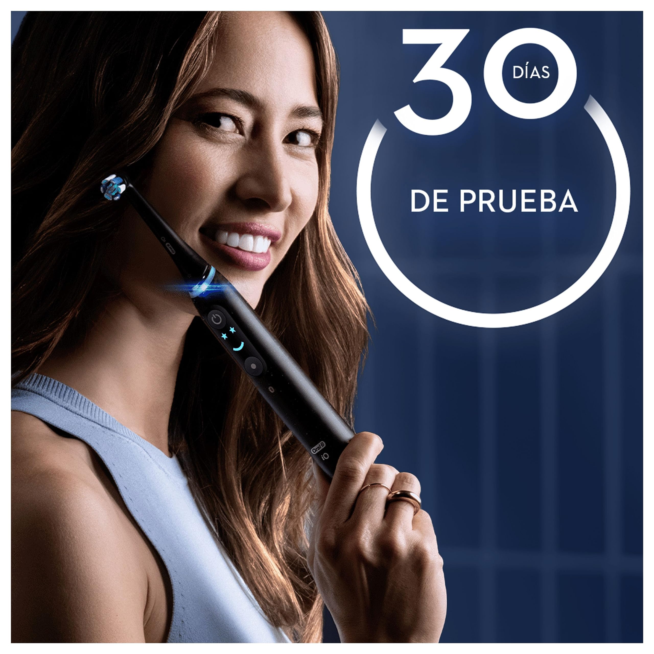 Oral-B iO 9 Cepillos de Dientes Eléctricos, 4 Cabezales, Negro y Rosa, Pack de 2-1 Estuche Cargador de Viaje, 7 Modos de Cepillado con Blanqueamiento Dental, Sensor de Presión, Carga Rápida
