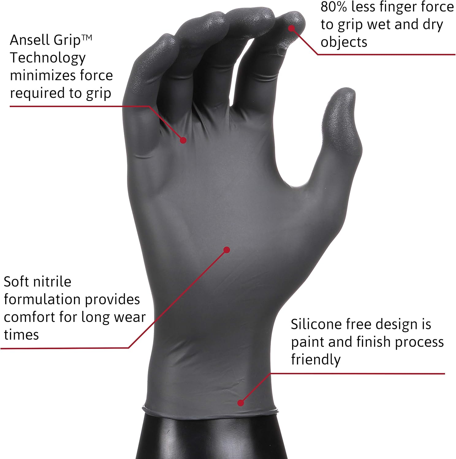 Ansell 93250 Unisex-Adult Gloves (100-Pack)