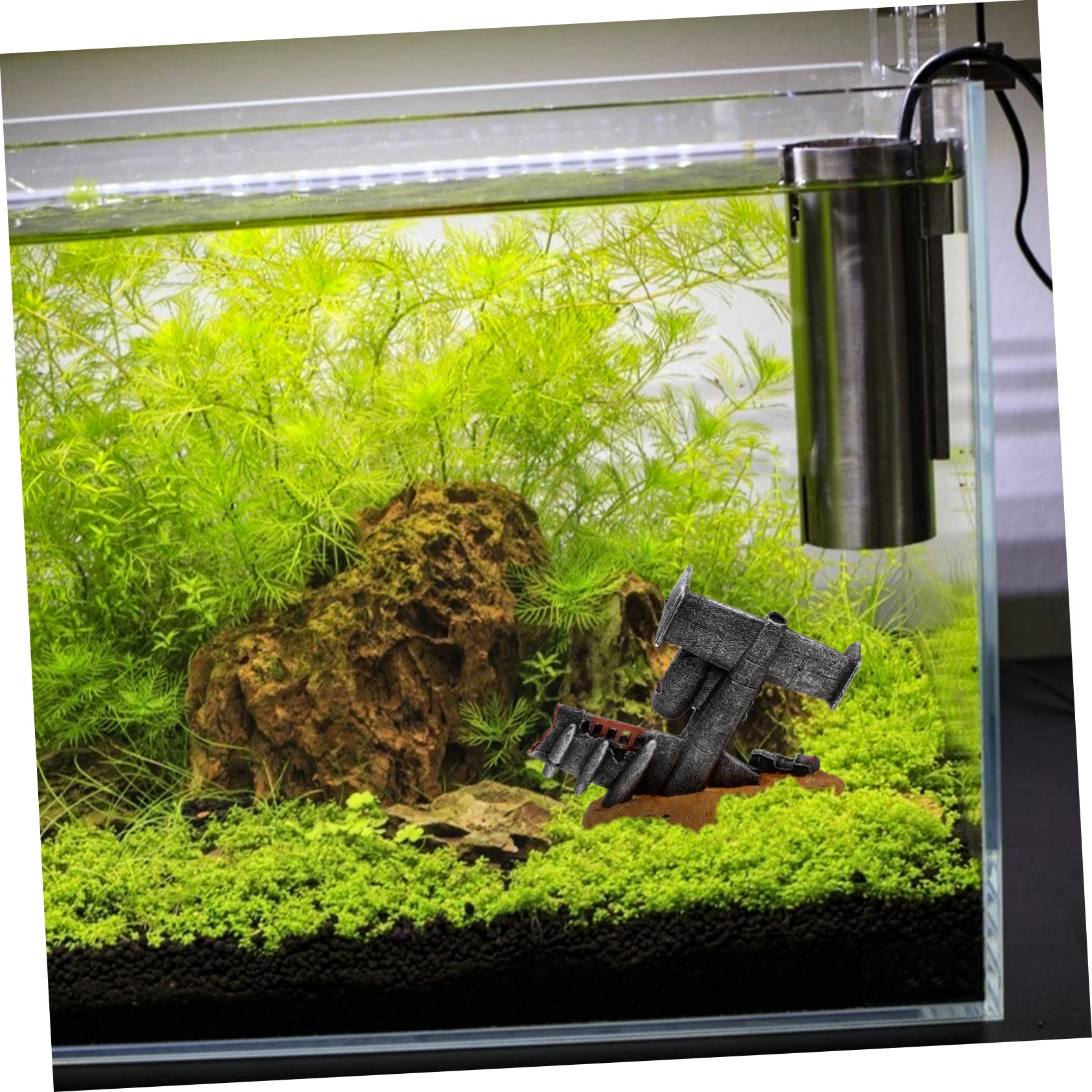 Happyyami Adorno De Acuario De Naufragio Decoración Lifelike para Peceras Accesorio De Escenografía para Tanques De Peces y Decoración De Oficina