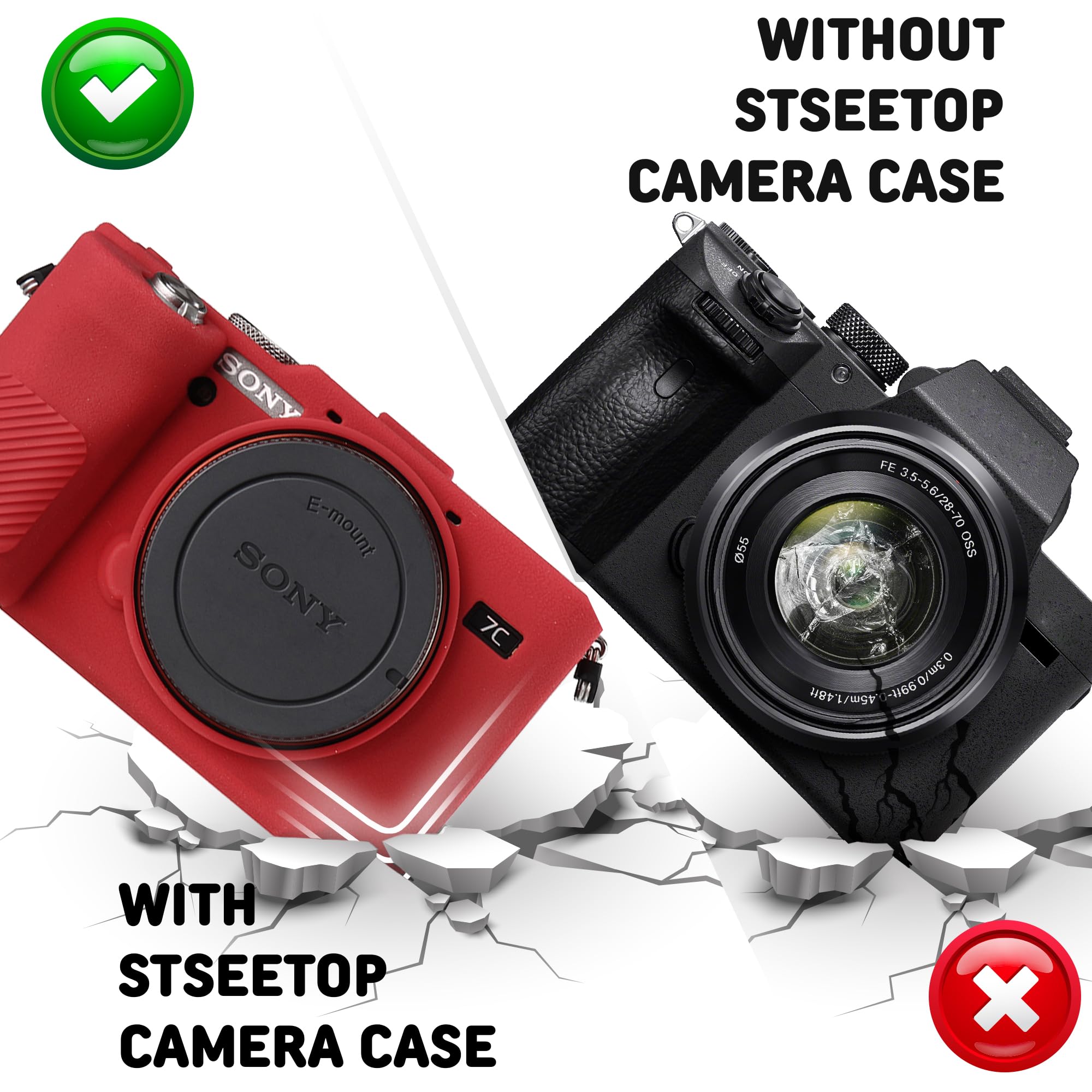 Amazon.com : STSEETOP Camera Case for Sony A7C Alpha 7C